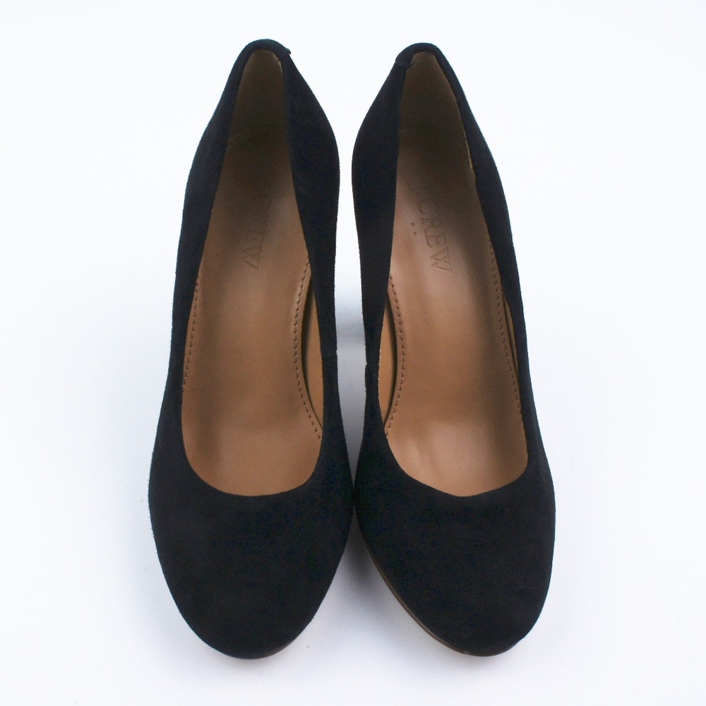 New JCREW Black Olive suede pumps - Picture 3 of 5